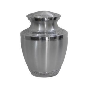 Urnes funéraires en aluminium de haute qualité avec autocollant de fleur et urnes funéraires en métal fini de couleur vert olive pour cendres humaines - Product Image 5