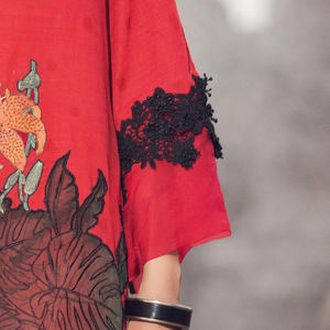 Conjunto de estola y Shalwar Kameez de seda de invierno de 3 piezas para mujer sin costuras para adultos para fiestas en India y Pakistán - Product Image 3