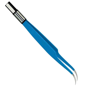 Fórceps quirúrgicos bipolares curvos reutilizables Electrodos aislados antiadherentes autoclavables Fórceps bipolares de acero inoxidable - Product Image 5