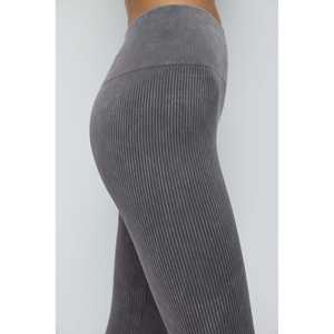 Leggings en Chiffon de Compression Sans Couture à Taille Moyenne, Style Casual et Élégant - Product Image 5