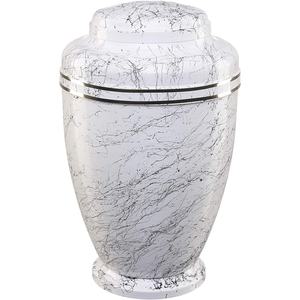 Urnas de cremación de aluminio y latón de acero inoxidable personalizables con revestimiento de esmalte azul para seres queridos, suministros funerarios conmemorativos duraderos - Product Image 2