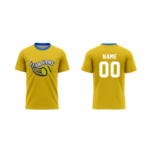 Custom Softball Jersey Team <b>Name</b> Sublimated Print Moisture Wicking Crew Neck Short Sleeve Unisex Adult Blue - Product Image 4