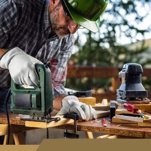 Gants de travail faits à la main, couleur marron, durables, légers, nouveaux, service OEM ODM, créez vos propres gants - Product Image 4