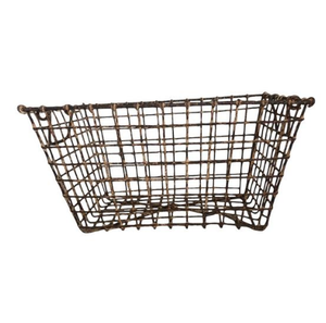 Tableware Kitchenware <b>Storage</b> <b>Baskets</b> <b>Wire</b> Design Iron Metal <b>Storage</b> Farmhouse <b>Wire</b> <b>Basket</b> Metal Iron <b>Wire</b> <b>Basket</b> - Product Image 3