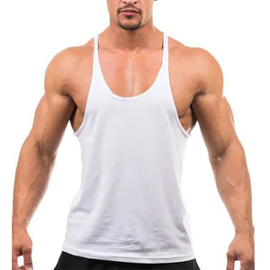 Gym Tank Tops Custom High Street Style Singlets USA Size <b>Men</b> Muscle Tanktop Casual Stretchable <b>Men's</b> Tanktops Custom Logo - Product Image 1