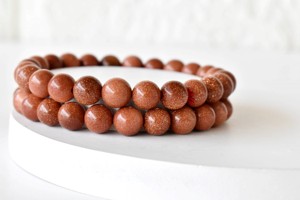 High Quality Natural Healing Red Sandstone 8mm Round Gemstone Lovers Classic Fashion Anniversary Unisex Hand <b>Beaded</b> <b>Bracelet</b> - Product Image 2
