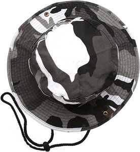 Chapeau de soleil de pêcheur de safari de chasse d'été de haute qualité en gros personnalisable avec sangle réglable - Product Image 4