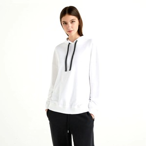 Haute qualité 100% coton polaire femmes sweat à capuche surdimensionné à manches longues pull sweat décontracté Streetwear - Product Image 1