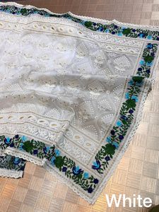 Lucknowi chikan sarees - Product Image 3