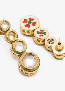 Ensemble choker Kundan .. Ensemble Meenakari Dos AJUSTABLE Pour Femmes Et Filles - Product Image 4