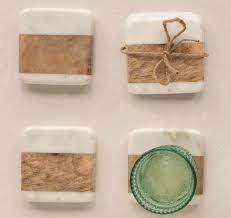 Classic Style Unique Marble <b>Wooden</b> Non-Stick Natural Stone <b>Tea</b> Cup Coaster Wholesale Mats & Pads <b>for</b> Home Hotel Restaurant - Product Image 4