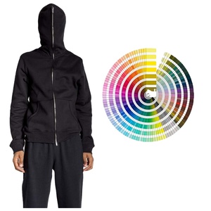 OEM Men 3d Print Full Zip Hoodie Custom Logo Embroidery French Terry Heavyweight Oversized 360GSM Full Zip up Hoodies - Product Image 6