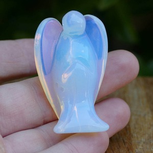 Escultura de estatuilla de Ángel Opalite de la mejor calidad para curación energética Chakra equilibrio Reiki práctica meditación y decoración - Product Image 5