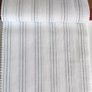 Textile de lin de coton lavé lisse fait à la main teint en fil peigné confortable vêtements d'été et décoration intérieure de style de maison - Product Image 1