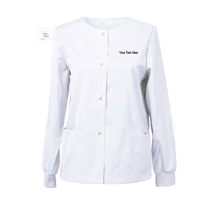 Veste de gommage écologique unisexe à pression sur le devant, uniforme d'allaitement personnalisé - Product Image 4