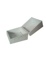 Petites boîtes rigides magnétiques élégantes en papier kraft blanc pour bijoux et cadeaux, disponibles au Vietnam, pour bagues et colliers, avec finition mate.