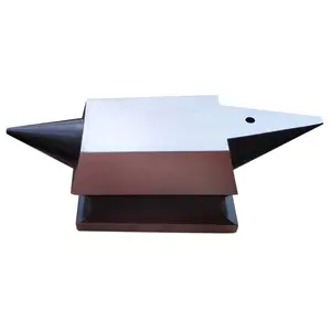 Высококачественное прямоугольное основание из незакаленной стали с двойной роговой наковальней использует штамповку, маркировку, формование, сверление или сплющивание металла.