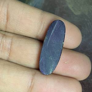 Piedra preciosa natural de purpurita, piedra de cabujón, purpurita de fuego púrpura, piedra trasera plana, forma ovalada, gemas y piedras sueltas genuinas, OEM a granel - Product Image 3