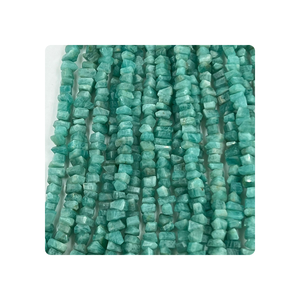 Vente en gros de perles de pierres précieuses d'amazonite verte de 8 pouces pépites de pierre à facettes 12-15mm env. Taille Nouvelle Arrivée - Product Image 4