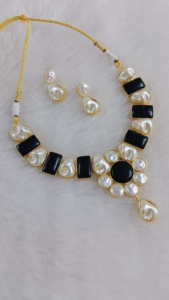 Conjunto de collar de artesanía con estilo de fusión moderna, diseño personalizado, cadena de bambú de latón pesado con collar de gargantilla de moda - Product Image 6