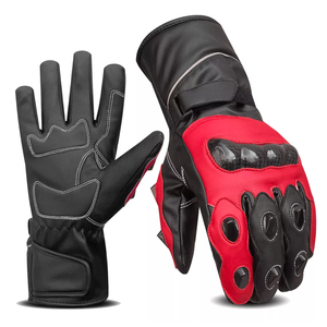 Gants d'hiver en cuir imperméables pour moto sport motard cyclisme voyage extérieur respirant et compatible avec écran tactile - Product Image 1