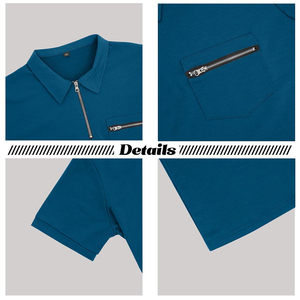 Polos transpirables a precio razonable con logotipo personalizado Polo de hombre de manga corta cómodo Top trending precio barato - Product Image 2