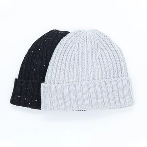 Ropa de invierno, gorros informales a la moda, gorros cómodos y lisos, gorro de secado rápido para clima fresco, gorro elegante de Jacquard - Product Image 1