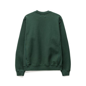 High Quality Green Color 240gsm Cotton <b>Fleece</b> Winter Embroidered Plus Size Crew Neck Blank <b>Men's</b> Hoodies Sweatshirt Made - Product Image 2