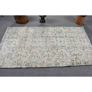 พรมตุรกีวินเทจขนาดใหญ่3.6 x พื้นที่6.5ft สีเขียวผ้าขนสัตว์สีส้มดีไซน์แบบนามธรรมสำหรับห้องโถงพรมยางสี่เหลี่ยม - Product Image 3