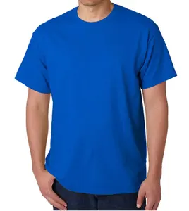 חולצה רגילה בגדי גברים 180 גרם צבע אחיד בגודל מעורב 24/1 בד סריג ג'רזי יחיד חולצות חולצות עגול צוואר קצר שרוולים ריקים