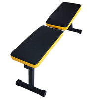 Presse d'établi plate compacte et portable réglable pliable en acier et en métal avec logo personnalisé en plastique pour l'entraînement de musculation à domicile