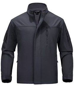 Veste de travail unisexe en toile softshell personnalisable avec logo OEM, coupe-vent, imperméable, respirante, écologique, pour l'hiver, style urbain - Product Image 1