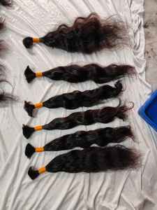 Fábrica al por mayor Virgen Natural 100% Remy Cabello humano crudo Sin procesar Sin trama Cutícula alineada Color de cabello Extensiones de cabello humano - Product Image 4