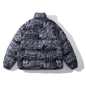 Chaquetas de Invierno 2026, Delgadas, con Estampado Personalizado, Transpirables, Rellenas de Algodón Tejido, Tallas Grandes, Estilo Urbano para Hombre - Product Image 2