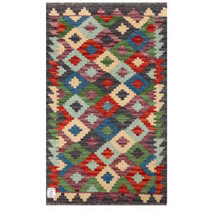 Tapis Kilim d'Afghanistan Maimana 124 X 74 cm Produit à suspendre au mur - Product Image 1