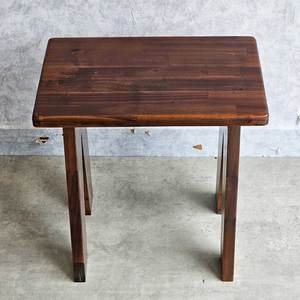Antique-Rustic 45x30x45cm Acacia Wood <b>Stool</b> Convertible <b>Ottoman</b> for Seating in Living Room Kitchen Warehouse Home GCF202 - Product Image 5