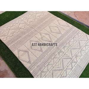 Handwoven Luxury Woolen <b>Rug</b> Made in India for Home Use-Indian Handmade Wool <b>Rugs</b> and Carpet Set - Product Image 3