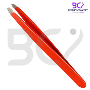 Kit de pinces à épiler de précision en acier inoxydable personnalisé, pointe inclinée pour l'épilation des poils du visage, des sourcils, des éclats et des poils incarnés - Product Image 4