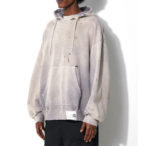 Men's Pullover <b>Drop</b> Shoulder <b>Sun</b> Faded Hoodie Wholesale Rate Custom Logo Heavy Fleece Oversized High Quality Breathable - Product Image 3