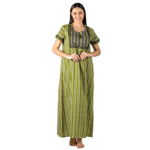 Camisón Largo Estampado 100% Algodón para Mujer Evolve - Súper Suave y Cómodo con Cierre de Botones hasta la Talla 3XL - Product Image 2