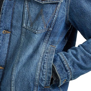 New Arrival Wholesale Coated Winter Men's Denim Jean Jacket with Cotton Lining Viscose Shell Windproof Casual - Product Image 6