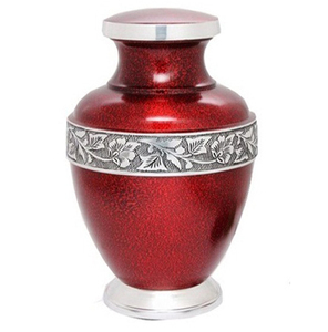 Urne funéraire en feu rouge de style américain pour les cendres humaines honorant les êtres chers avec style-Fournitures funéraires - Product Image 2