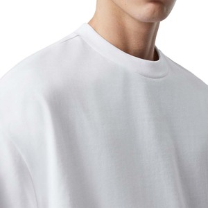 250 Gsm <b>Heavyweight</b> Custom Embroidery Embossed Crew Neck <b>T</b>-<b>Shirt</b> for <b>Men</b> High Quality Oversized Blank <b>T</b>-<b>Shirt</b> - Product Image 4