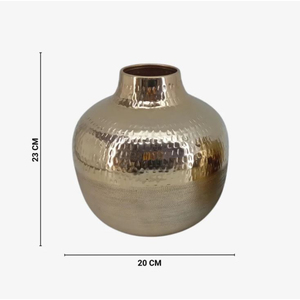 Florero martillado de metal de calidad superior Floreros decorativos de lujo y maceta para accesorios de hotel en el hogar en precio asequible - Product Image 3