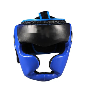 Wholesale Price With Customized logo Latest Style Leather Boxing Headgear Head Guard PU Leather for Men MMA Face H - Product Image 5
