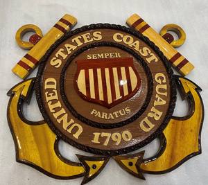 Placa con logotipo de madera grabada con láser, hecha en Vietnam a partir de 99 DATOS dorados - Product Image 4