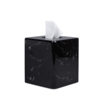 Boîte à mouchoirs en marbre travertin rectangulaire naturel fait main de luxe, design durable de haute qualité pour les espaces modernes, dessus de table