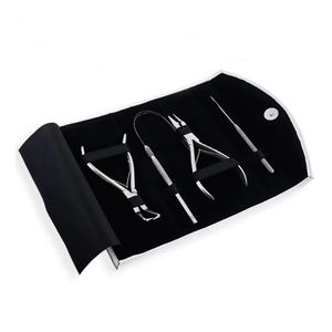 Kit d'outils pour extensions de cheveux en acier inoxydable, couleur personnalisée, pinces à perles pour extensions de cheveux - Product Image 4