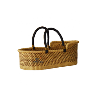 Vietnam vende al por mayor muñeca tejida a mano Moisés cesta cama hecha a mano Moisés cesta perfecta bebé niños cestas portador - Product Image 2