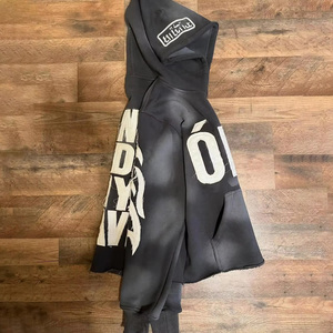 ชุดวอร์มลำลองสำหรับผู้ชายแบบเต็มตัว แขนยาว ทรงบาน สำหรับฤดูหนาว สีพื้น พร้อมกางเกงวอร์มทรงบานและเสื้อฮู้ด สามารถเลือกสีได้ - Product Image 4